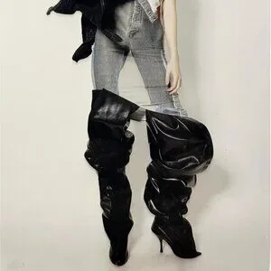 靴 Y/project tubular boots Y/project Tubular Boot - Black | Garmentory